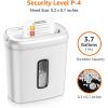 imageAmazon Basics 6 Sheet Cross Cut Paper and Credit Card Home Office Shredder with 38 Gallon Bin BlackWhite