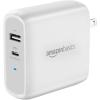 imageAmazon Basics 68W TwoPort GaN Wall Charger with 2 USBC Ports 60W 18W with PD for Laptops Tablets ampamp Phones iPhone 161514131211X iPad MacPro Samsung and More NonPPS BlackWhite