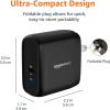 imageAmazon Basics 68W TwoPort GaN Wall Charger with 2 USBC Ports 60W 18W with PD for Laptops Tablets ampamp Phones iPhone 161514131211X iPad MacPro Samsung and More NonPPS BlackBlack