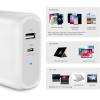 imageAmazon Basics 68W TwoPort GaN Wall Charger with 2 USBC Ports 60W 18W with PD for Laptops Tablets ampamp Phones iPhone 161514131211X iPad MacPro Samsung and More NonPPS BlackWhite