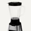 imageAmazon Basics 6Cup 50 Fl Oz Countertop Blender with 6 PreProgrammed Functions Pulse Ice Crush Stainless Steel Blades Glass Jar Up to 700W Black ampamp Silver