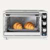 imageAmazon Basics 6Slice 23QT Toaster Oven with BuiltIn Air Fryer 7In1 Cooking Options 60Min Timer ampamp Adjustable Temperature 200  450 With Accessories 1500W Stainless Steel SilverGray