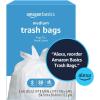 imageAmazon Basics 8 Gallon Flap Tie Trash Bags 80 Count Fresh Scent80 Count Pack of 3