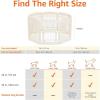 imageAmazon Basics 8Panel Indoor Pet Dog Octagonal Playpen Puppy Playpen with Door Easy Assemble Easy Storing 34 in BeigeBeige