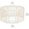 imageAmazon Basics 8Panel Indoor Pet Dog Octagonal Playpen Puppy Playpen with Door Easy Assemble Easy Storing 34 in BeigeBeige