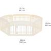imageAmazon Basics 8Panel Indoor Pet Dog Octagonal Playpen Puppy Playpen with Door Easy Assemble Easy Storing 34 in BeigeBeige