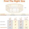 imageAmazon Basics 8Panel Indoor Pet Dog Octagonal Playpen Puppy Playpen with Door Easy Assemble Easy Storing 34 in BeigeBeige