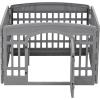 imageAmazon Basics 8Panel Indoor Pet Dog Octagonal Playpen Puppy Playpen with Door Easy Assemble Easy Storing 34 in BeigeDark Gray