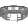 imageAmazon Basics 8Panel Indoor Pet Dog Octagonal Playpen Puppy Playpen with Door Easy Assemble Easy Storing 34 in BeigeDark Gray