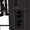 imageAmazon Basics 8Panel Octagonal Plastic Pet Pen Fence Enclosure With Gate  34 inches BlackBlack