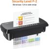 imageAmazon Basics 8Sheet Strip Cut Paper CD and Credit Card Shredder with AutoOff Compact Portable Design No Basket Extendable Arm Black