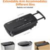 imageAmazon Basics 8Sheet Strip Cut Paper CD and Credit Card Shredder with AutoOff Compact Portable Design No Basket Extendable Arm Black