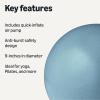 imageAmazon Basics 9Inch Mini Pilates Ball AntiBurst Exercise Ball for Yoga Core TrainingAqua