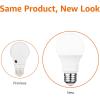 imageAmazon Basics A19 Dusk to Dawn Sensor LED Outdoor Light Bulb 60W Equivalent EnergyEfficient 9W Daylight 5000K E26 Base 10000 Hours 2 Count Pack of 1Daylight