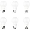 imageAmazon Basics A19 Dusk to Dawn Sensor LED Outdoor Light Bulb 60W Equivalent EnergyEfficient 9W Daylight 5000K E26 Base 10000 Hours 2 Count Pack of 1Daylight