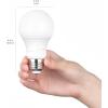 imageAmazon Basics A19 Dusk to Dawn Sensor LED Outdoor Light Bulb 60W Equivalent EnergyEfficient 9W Daylight 5000K E26 Base 10000 Hours 2 Count Pack of 1Soft White