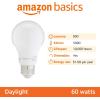 imageAmazon Basics A19 LED Light Bulbs 60 Watt Equivalent Energy Efficient 9W E26 Standard Base Soft White 2700K Dimmable 10000 Hour Lifetime  6PackDaylight