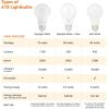 imageAmazon Basics A19 LED Light Bulbs 60 Watt Equivalent Energy Efficient 9W E26 Standard Base Soft White 2700K Dimmable 10000 Hour Lifetime  6PackSoft White