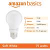 imageAmazon Basics A19 LED Light Bulbs 60 Watt Equivalent Energy Efficient 9W E26 Standard Base Soft White 2700K Dimmable 10000 Hour Lifetime  6PackSoft White