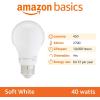 imageAmazon Basics A19 LED Light Bulbs 60 Watt Equivalent Energy Efficient 9W E26 Standard Base Soft White 2700K Dimmable 10000 Hour Lifetime  6PackSoft White
