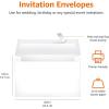 imageAmazon Basics A9 Blank Invitation Envelopes with Peel and Seal Closure 534 x 834 Inches White  Pack of 100