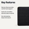 imageAmazon Basics Absorbent ampamp Fast Dry Plush Memory Foam Bath Mat 17x24in Black