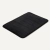 imageAmazon Basics Absorbent ampamp Fast Dry Plush Memory Foam Bath Mat 17x24in Black