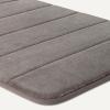 imageAmazon Basics Absorbent ampamp Fast Dry Plush Memory Foam Bath Mat 17x24in Dark Gray