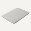 imageAmazon Basics Absorbent ampamp Fast Dry Plush Memory Foam Bath Mat 17x24in Light Gray