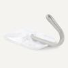 imageAmazon Basics Adhesive Wall Hooks 7 Hooks and 12 Adhesive Strips No Tools Adhesive Hooks for Hanging Organization and Storage Holds up to 5 lb Large WhiteSmall