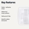 imageAmazon Basics Adhesive Wall Hooks 7 Hooks and 12 Adhesive Strips No Tools Adhesive Hooks for Hanging Organization and Storage Holds up to 5 lb Large WhiteMini