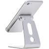 imageAmazon Basics Adjustable Aluminum Cell Phone Desk Stand for iPhone and Android Black 33 x 3 x 42 inch LxWxHSilver