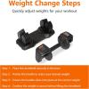 imageAmazon Basics Adjustable Dumbbell 25 lb2 Pack