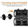 imageAmazon Basics Adjustable Dumbbell Hand Weight Set 38 pound Black