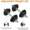 imageAmazon Basics Adjustable Dumbbell Hand Weight Set 38 pound Black