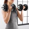 imageAmazon Basics Adjustable Dumbbell Hand Weight Set 38 pound Black