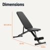 imageAmazon Basics Adjustable Workout Weight Bench Press Foldable for Home Gym Black