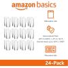 imageAmazon Basics Admiral Cooler Borosilicate Glass Cup 147 oz MicrowaveSafe Commercialgrade 24Pack Transparent