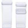 imageAmazon Basics Airtight Food Storage Containers BPA Free with TwistTurn Lids for Kitchen Pantry Organization 10Piece Square Set Clear Plastic10Piece Square Set