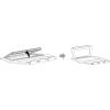 imageAmazon Basics Aluminum Portable Foldable Height Adjustable Support Stand for Laptops up to 13quot SilverBlack