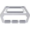 imageAmazon Basics Aluminum Portable Foldable Height Adjustable Support Stand for Laptops up to 13quot SilverSilver
