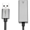 imageAmazon Basics Aluminum USB 30 Gigabit Ethernet Adapter Gray 197 x 083 x 059 inches