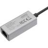 imageAmazon Basics Aluminum USB 30 Gigabit Ethernet Adapter Gray 197 x 083 x 059 inches