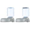imageAmazon Basics Automatic Dog Cat Water Dispenser Gravity Feeder and Waterer Set Large 12Pound Food Capacity 25Gallon GrayWaterer  Feeder