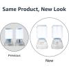 imageAmazon Basics Automatic Dog Cat Water Dispenser Gravity Feeder and Waterer Set Large 12Pound Food Capacity 25Gallon GrayWaterer  Feeder