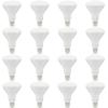 imageAmazon Basics BR30 LED Light Bulbs Energy Efficient Dimmable E26 Standard Base 65 Watt Equivalent 11W 10000 Hour Lifetime Soft White 2700K 6Pack of BulbsSoft White