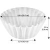 imageAmazon Basics Basket Coffee Filters for 812 Cup Coffee Makers White 200 Count