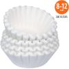 imageAmazon Basics Basket Coffee Filters for 812 Cup Coffee Makers White 200 Count