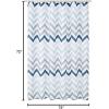imageAmazon Basics Bathroom Shower Curtain Water Resistant Fabric with Grommets ampamp Hooks Machine Washable 72quotx72quot Light Brown BeigeBlue Ombre Chevron