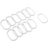 imageAmazon Basics Bathroom Shower Curtain Water Resistant Fabric with Grommets ampamp Hooks Machine Washable 72quotx72quot Light Brown BeigeClear